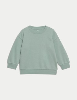 Cotton Rich Plain Sweatshirt (2-8 Yrs)