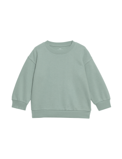 Cotton Rich Plain Sweatshirt (2-8 Yrs)