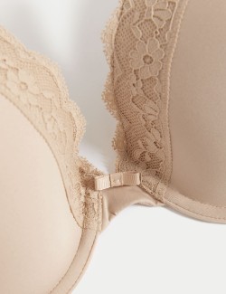 Lace Padded Plunge Underwired Bra A-E