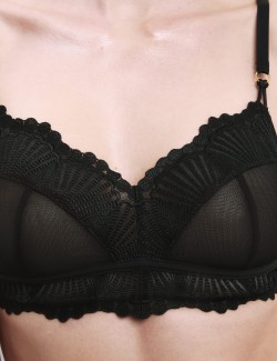 Leon Embroidery Non Wired Bralette (A-E)