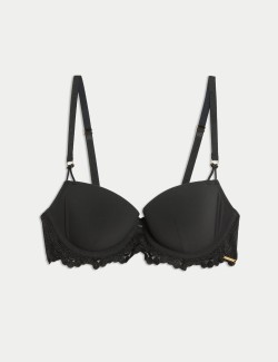 Leon Embroidery Wired Balcony Bra A-E