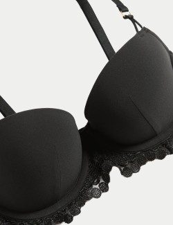 Leon Embroidery Wired Balcony Bra A-E