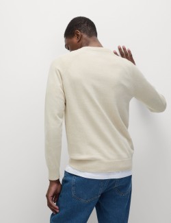 Svetr z čisté bavlny, s výstřihem ke krku