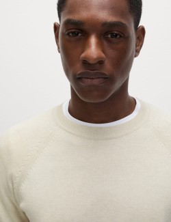 Svetr z čisté bavlny, s výstřihem ke krku