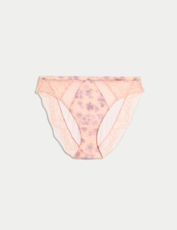 Cherry Blossom Silk High Leg Knickers