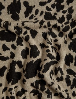 Supersoft Animal Print Crew Neck Jumper