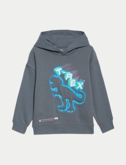 Cotton Rich Dinosaur Hoodie (2-8 Yrs)