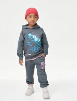 Cotton Rich Dinosaur Hoodie (2-8 Yrs)