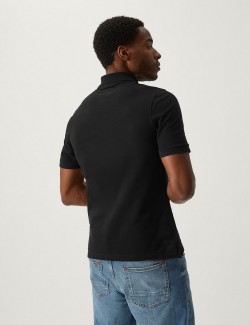 Pure Cotton Pique Polo Shirt