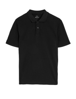 Pure Cotton Pique Polo Shirt