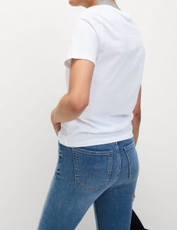 Mimořádně měkké přiléhavé džíny Ivy s vysokým pasem