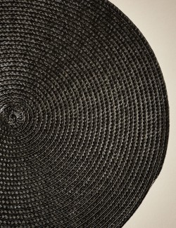 Kulaté tkané prostírání, sada 4 kusů