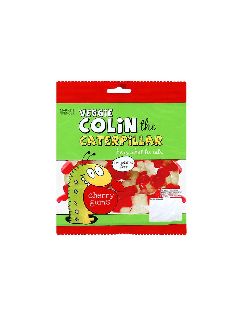 Žvýkací bonbóny s třešňovou příchutí Colin the Caterpillar™