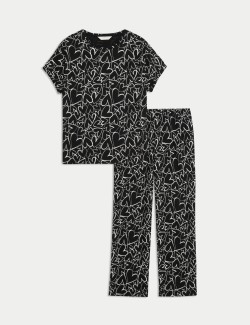 Cotton Rich Printed Pyjama Set