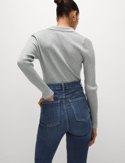 Mimořádně měkké přiléhavé džíny Ivy s vysokým pasem