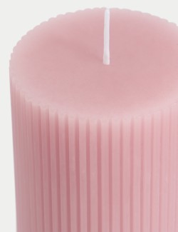 Ridged Pillar Candle