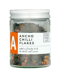 Vločky chilli papriček odrůdy Ancho