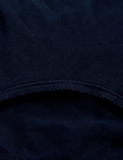 Šortkové kalhotky s vysokým pasem s potiskem, z bavlny Lycra™, 5 ks