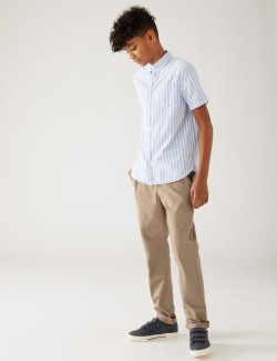 Chino kalhoty s vysokým podílem bavlny (6–16 let)