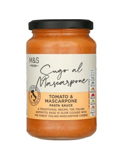 Rajčatová omáčka na těstoviny se sýrem mascarpone a Pecorino a extra panenským olivovým olejem (2,5 %)