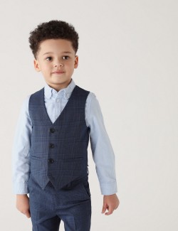 Checked Suit Waistcoat (2-8...