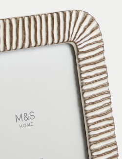 Ceramic Ridged Photo Frame 5x7 inch