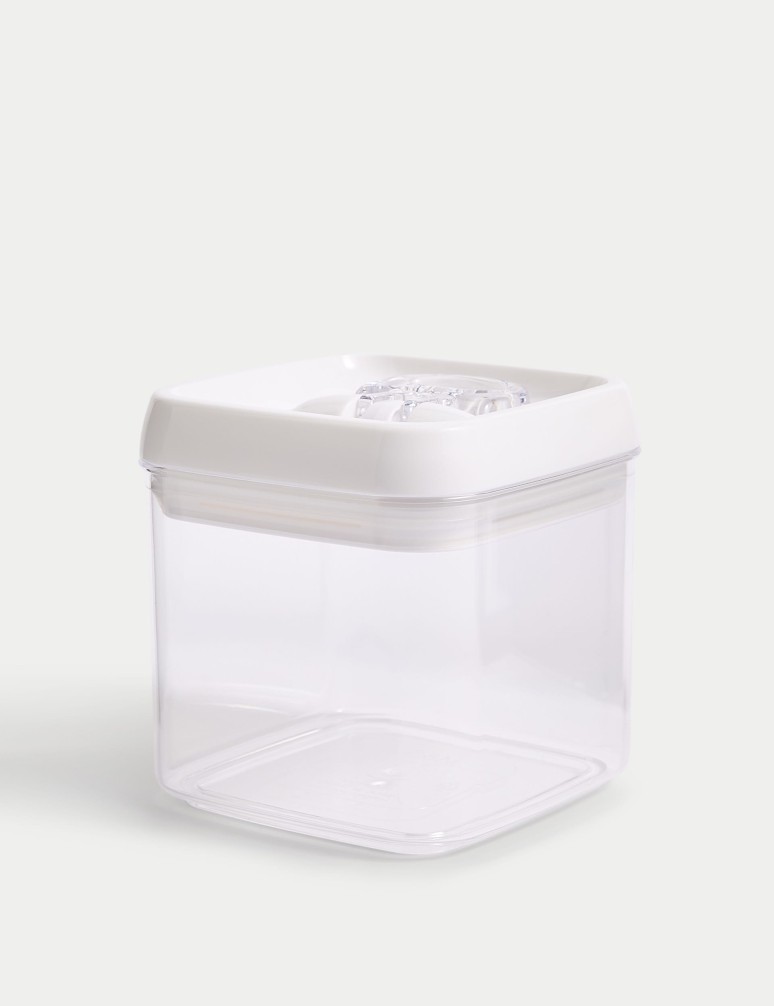 Čtvercová uzamykatelná nádoba na uskladnění potravin, 1 l