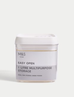 Čtvercová uzamykatelná nádoba na uskladnění potravin, 1 l