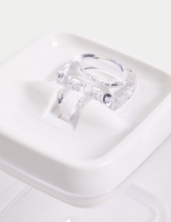 Čtvercová uzamykatelná nádoba na uskladnění potravin, 1 l