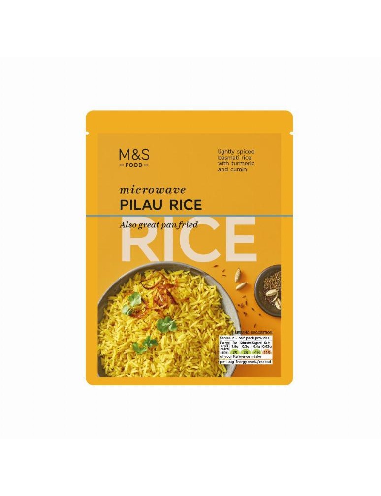 Vařená rýže basmati s cibulí, kmínem a kurkumou