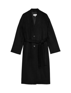 Dlouhý kabát ze směsi vlny