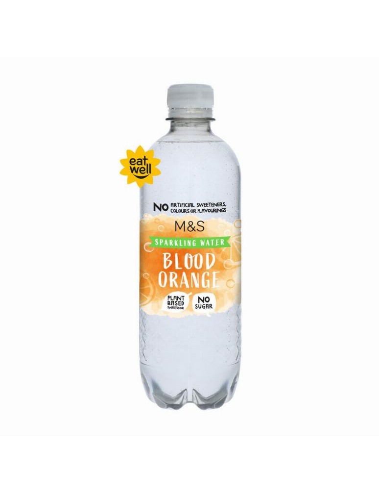 Perlivý nápoj z pramenité vody s příchutí červených pomerančů, se sladidlem