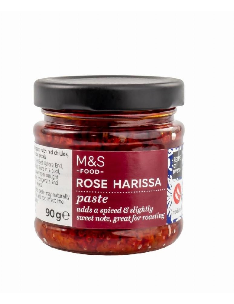 Kořenící pasta harissa z červených paprik, s chilli papričkami, česnekem a růžovými okvětními lístky