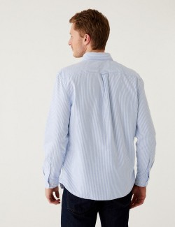 Pure Cotton Striped Oxford Shirt