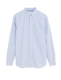 Pure Cotton Striped Oxford Shirt