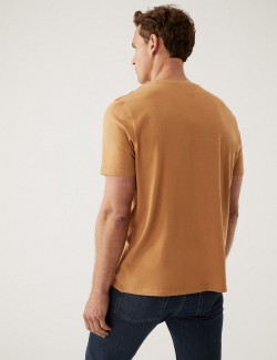 Tričko ke krku z čisté bavlny