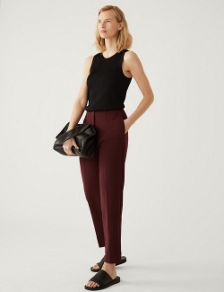 Tapered Ankle Grazer Trousers