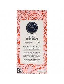 Jednoplantážní hořká čokoláda, obsah kakaové sušiny 75 %