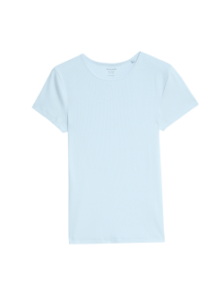 Cotton Rich Ribbed Slim Fit T-Shirt