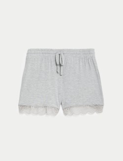 Body Soft™ Lace Trim Pyjama Shorts