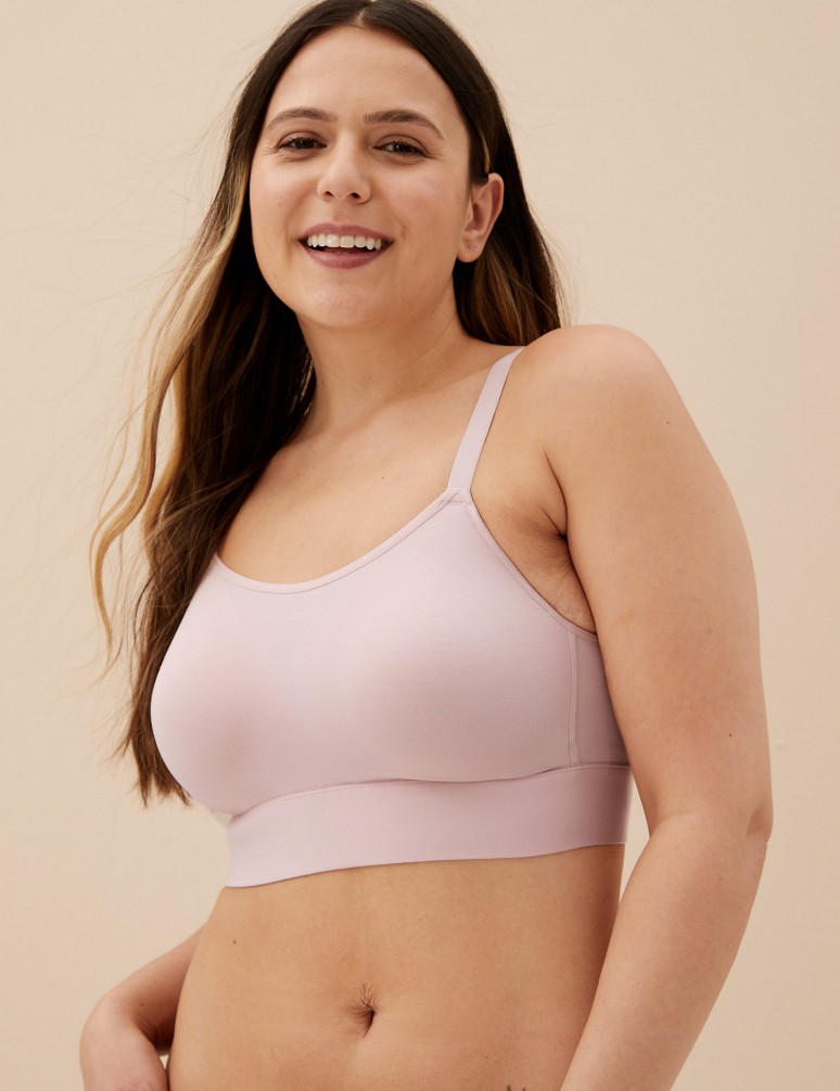 Cotton Non-Wired Post Surgery Cami Bra A-H