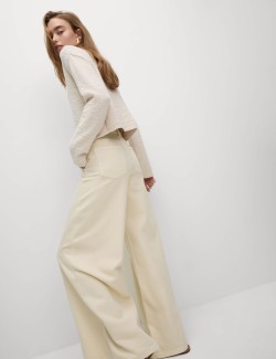Cotton Rich Palazzo Trousers
