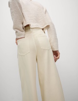 Cotton Rich Palazzo Trousers