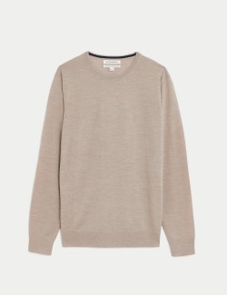 Pure Extra Fine Merino Wool Crew Neck Jumper