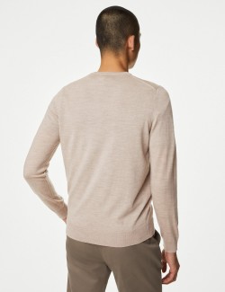 Pure Extra Fine Merino Wool Crew Neck Jumper