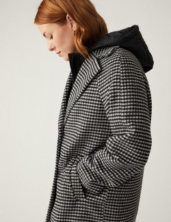 Dogtooth 3 in 1 Coat with Wool