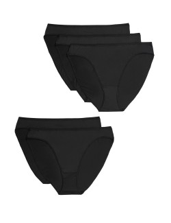 5pk No VPL Microfibre High Leg Knickers