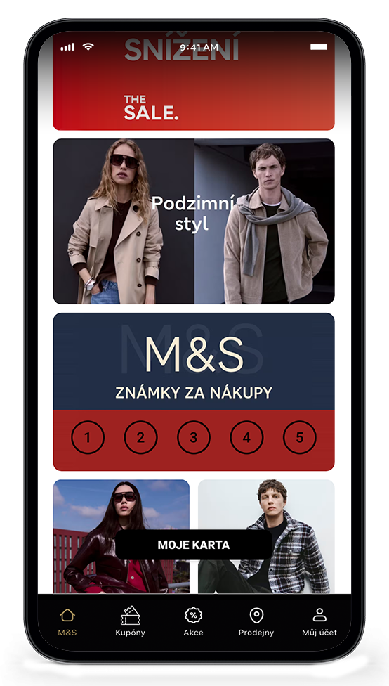 Mobilní aplikace M&S Klub